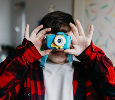 MyFirst Camera 3 - Macchina fotografica digitale per bambini 16 MP, video 1080 HD, modalità selfie e macro, colori Blu e Giallo