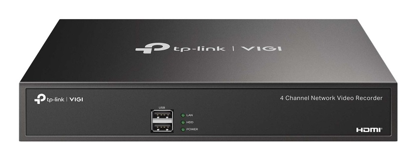 TP-Link VIGI NVR1004H Videoregistratore di rete (NVR) Nero - 4 Canali, Risoluzione 3840 x 2160 Pixel, Fino a 10 TB di Memoria