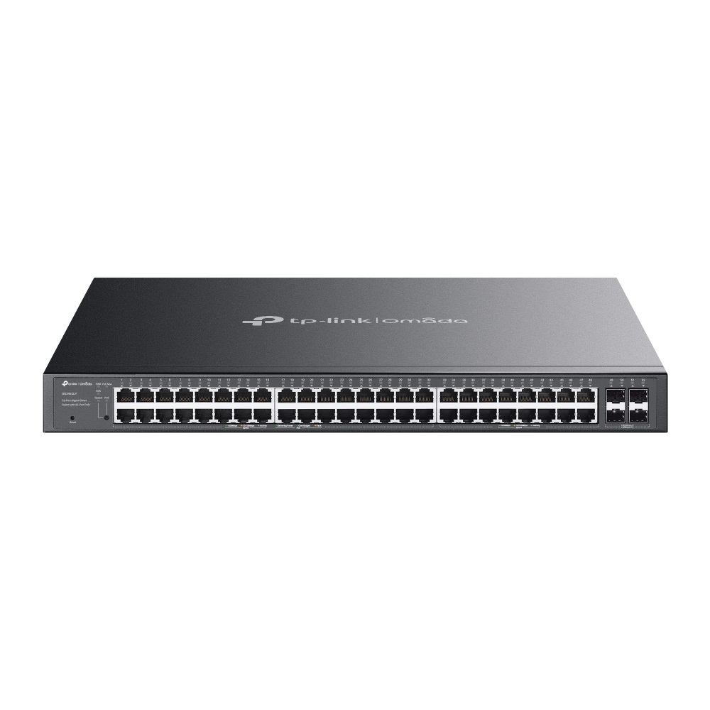 TP-Link Omada SG2452LP Switch di rete Gestito L2/L2 52 Porte Gigabit Ethernet (10/100/1000) con 32 Porte PoE e 4 Slot SFP, Montaggio Rack 1U