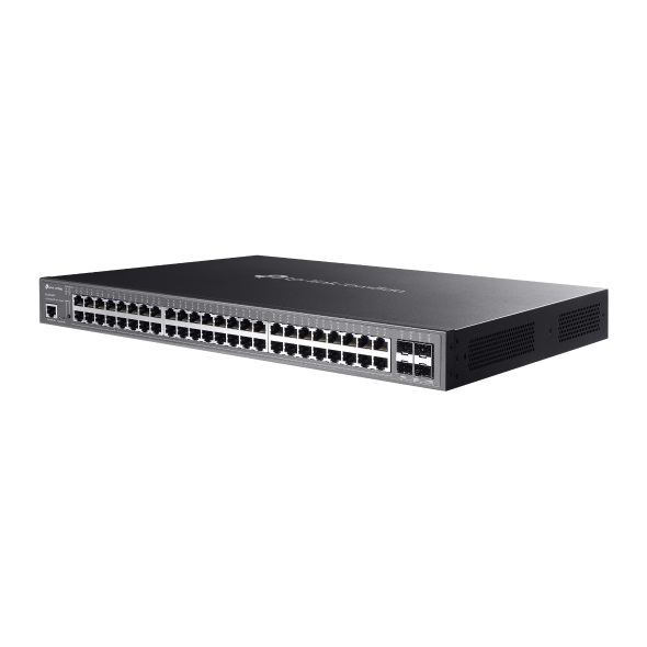 TP-Link Omada SG3452XMPP Switch Gestito L2 48 Porte Gigabit Ethernet (10/100/1000) con 4 Porte SFP e Supporto Power over Ethernet (PoE) e PoE - Rack 1U Nero
