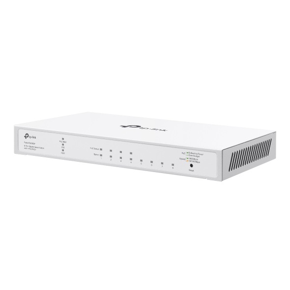 TP-Link Festa FS308GP - Switch Gigabit a 8 porte con 4 porte PoE (802.3af/at), budget PoE totale di 62 W, gestione cloud gratuita, colore Bianco