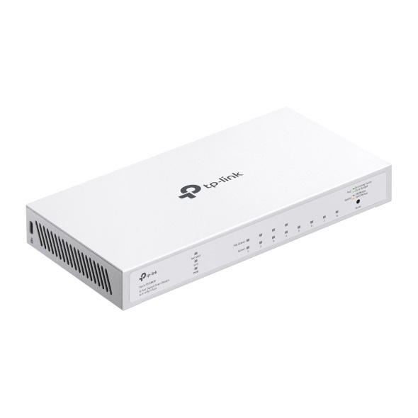 TP-Link Festa FS308GP - Switch Gigabit a 8 porte con 4 porte PoE (802.3af/at), budget PoE totale di 62 W, gestione cloud gratuita, colore Bianco