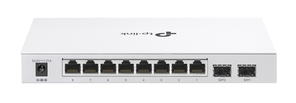 TP-Link Festa FS310GP - Switch Gigabit a 10 porte con 8 porte PoE 802.3af/at, 2 slot SFP, gestione cloud gratuita, budget PoE totale da 61 W, fino a 30 W per porta, Gestito L2/L2 , Bianco