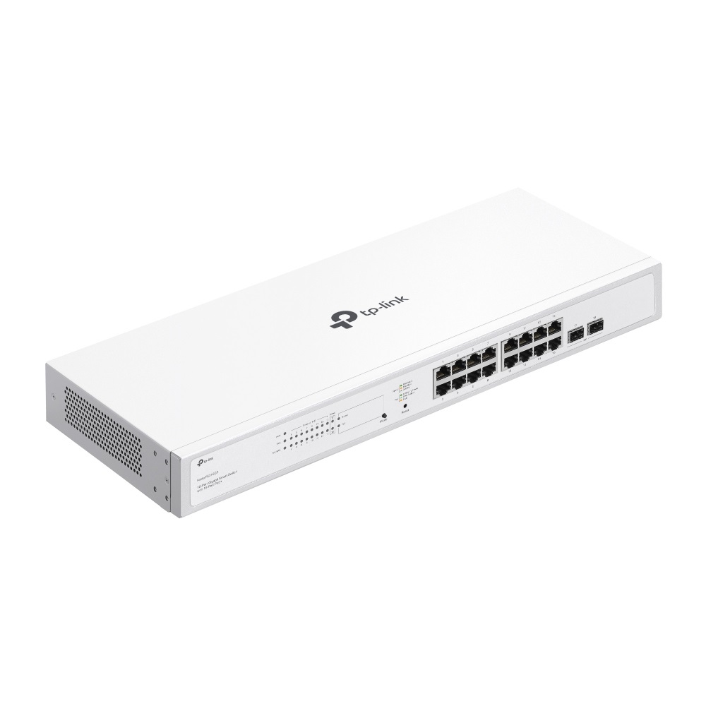TP-Link Festa FS318GP - Switch Gigabit a 18 porte con 16 porte PoE 802.3af/at, 2 slot SFP, budget PoE totale da 150 W e gestione cloud gratuita