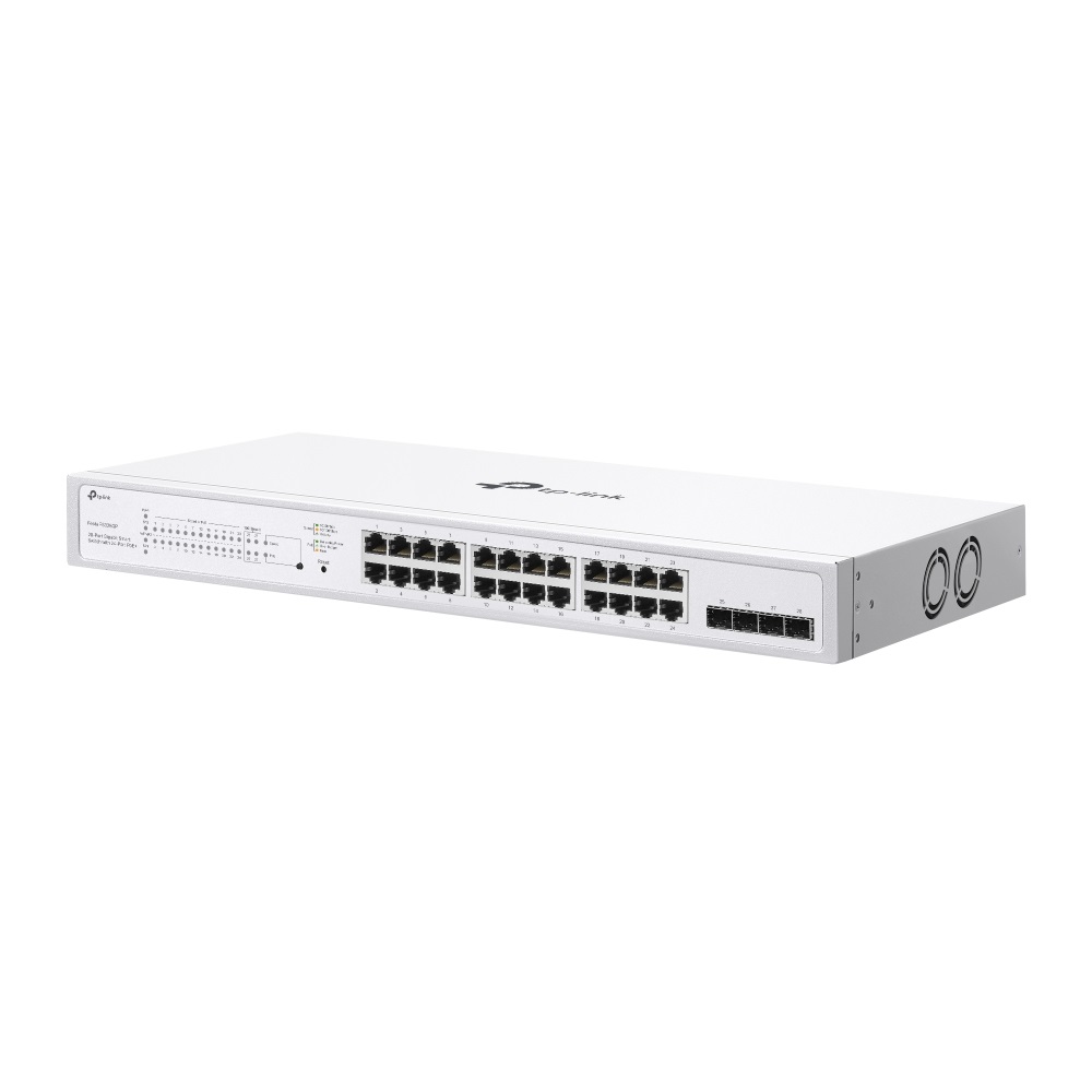 TP-Link Festa FS328GP Switch di rete Smart 28 Porte Gigabit con 24 RJ45 PoE , 250W, L2/L2 , Gestione Cloud