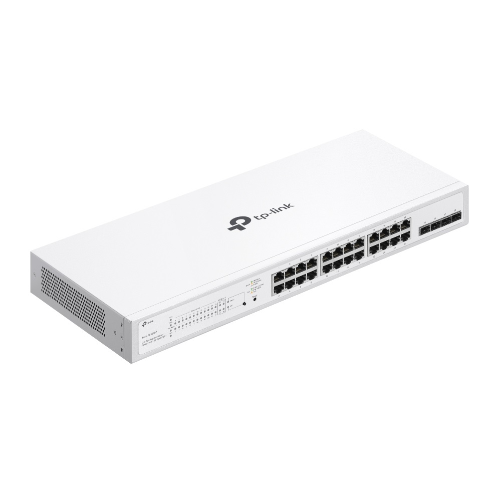 TP-Link Festa FS328GP Switch di rete Smart 28 Porte Gigabit con 24 RJ45 PoE , 250W, L2/L2 , Gestione Cloud