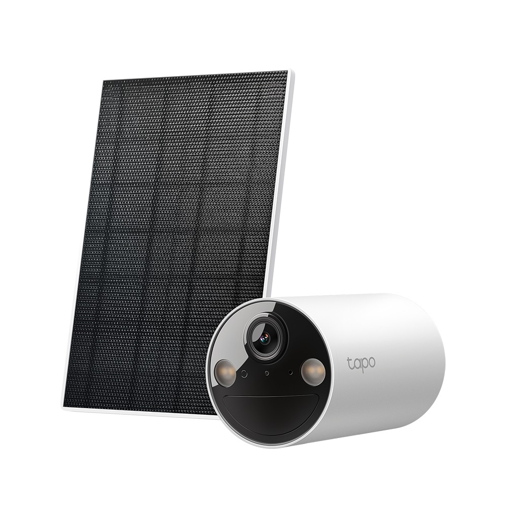 TP-Link Tapo TC82 KIT Telecamera di Sorveglianza Smart Wire-Free 2K Interno/Esterno con Pannello Solare e Audio Bidirezionale