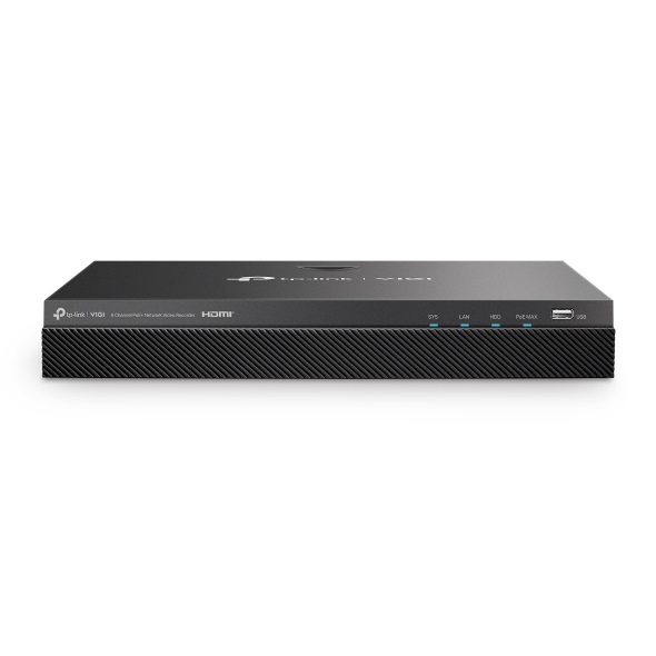 TP-Link VIGI NVR2008H-8MP Videoregistratore di rete (NVR) Nero - 8 Canali, Risoluzione Massima 3840x2160, HDMI 4K, Capacità Fino a 32 TB