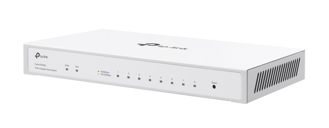 TP-Link Festa FS308G Switch Gigabit Gestito L2/L2 8 Porte 10/100/1000 con Supporto Power over Ethernet (PoE) e Gestione Cloud Gratuita