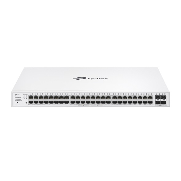 TP-Link Festa FS352G Smart Switch 52 Porte Gigabit con 48 Porte PoE e 4 Slot SFP, L2/L2 , Capacità di Commutazione 104 Gbit/s
