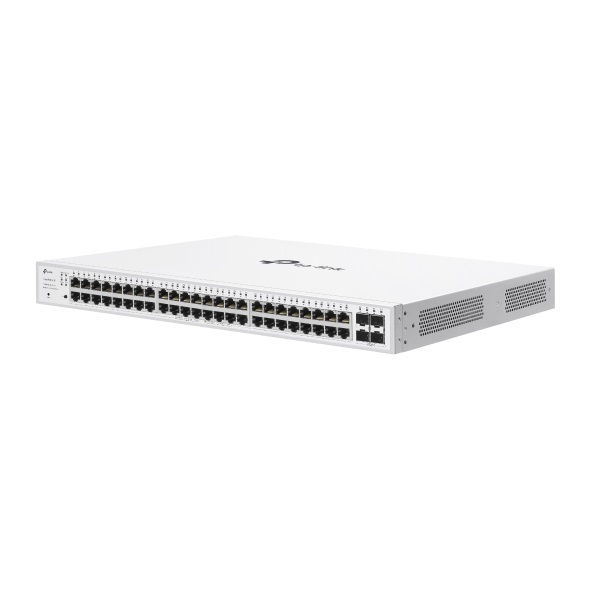TP-Link Festa FS352G Smart Switch 52 Porte Gigabit con 48 Porte PoE e 4 Slot SFP, L2/L2 , Capacità di Commutazione 104 Gbit/s