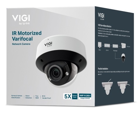 TP-Link VIGI InSight S245ZI - Telecamera di Sicurezza IP Esterno Cablata, Risoluzione 2688 x 1520 Pixel, Montaggio a Soffitto, Colore Bianco, Fattore di Forma Cupola