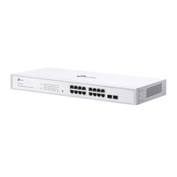 TP-Link Festa FS318G - Switch Gigabit a 16 porte con 2 slot SFP, gestione cloud gratuita, routing statico, VLAN, ACL, IGMP Snooping, design senza ventole