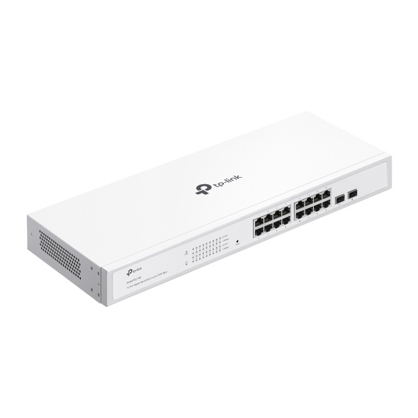 TP-Link Festa FS318G - Switch Gigabit a 16 porte con 2 slot SFP, gestione cloud gratuita, routing statico, VLAN, ACL, IGMP Snooping, design senza ventole