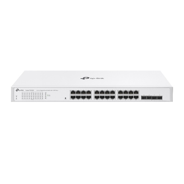 TP-Link Festa FS328G Smart Switch 28 Porte Gigabit con 4 SFP Slots, L2/L2 , 10/100/1000 Ethernet, Bianco