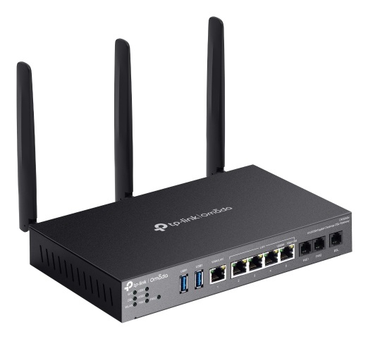 TP-Link Omada AX3000 Router Gigabit Desktop DSL Gateway Wi-Fi 6 Dual-band (2.4 GHz/5 GHz) Nero [DR3650V]