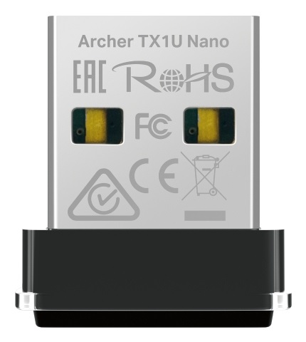 TP-Link Archer TX1U Nano Adattatore USB Wi-Fi 6 AX300 - 300 Mbps, 2T2R, 2.4GHz, 802.11b/g/n, con cavo USB e 2 antenne fisse