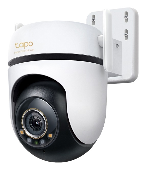 TP-Link TAPO C530WS Telecamera Wi-Fi Esterno 3K 5MP con Visuale 360°, Visione Notturna a Colori Starlight, Rilevamento AI, IP66, Wi-Fi o Ethernet, Allarme Sonoro e Luminoso