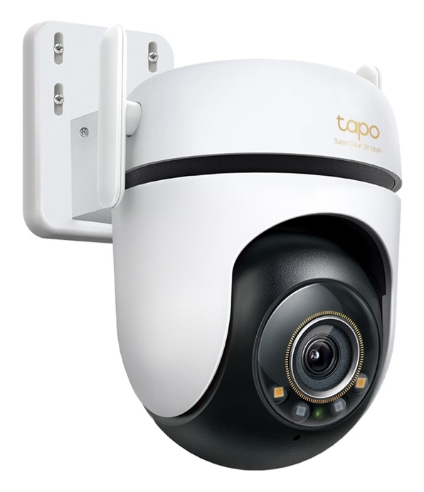 TP-Link TAPO C530WS Telecamera Wi-Fi Esterno 3K 5MP con Visuale 360°, Visione Notturna a Colori Starlight, Rilevamento AI, IP66, Wi-Fi o Ethernet, Allarme Sonoro e Luminoso