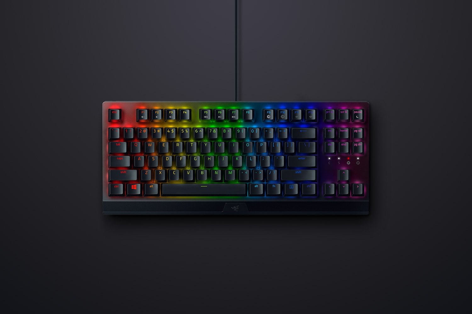 Razer BlackWidow V3 Tenkeyless - Tastiera Meccanica Compatta con Interruttore Yellow, Layout QWERTY US, USB e Illuminazione LED RGB