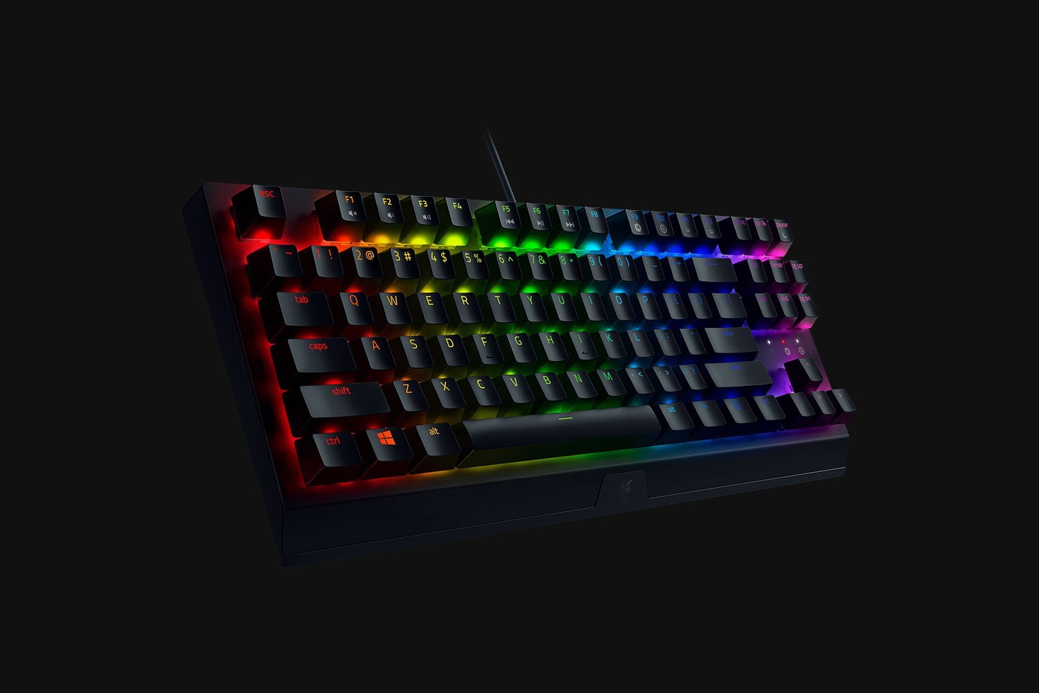 Razer BlackWidow V3 Tenkeyless - Tastiera Meccanica Compatta con Interruttore Yellow, Layout QWERTY US, USB e Illuminazione LED RGB