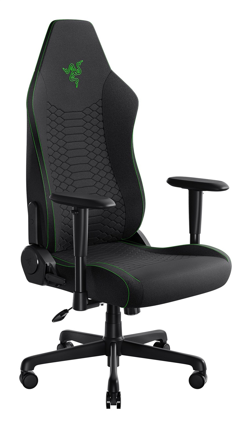 Razer Iskur V2 X Sedia Gaming Ergonomica in Tessuto Nero con Schienale Regolabile e Telaio in Fibra di Carbonio