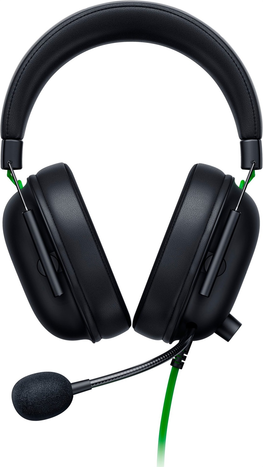 Razer Blackshark V2 X Auricolare Cablato Gaming Over-Ear con Microfono HyperClear, Frequenza 12-28000 Hz, Colore Nero e Verde