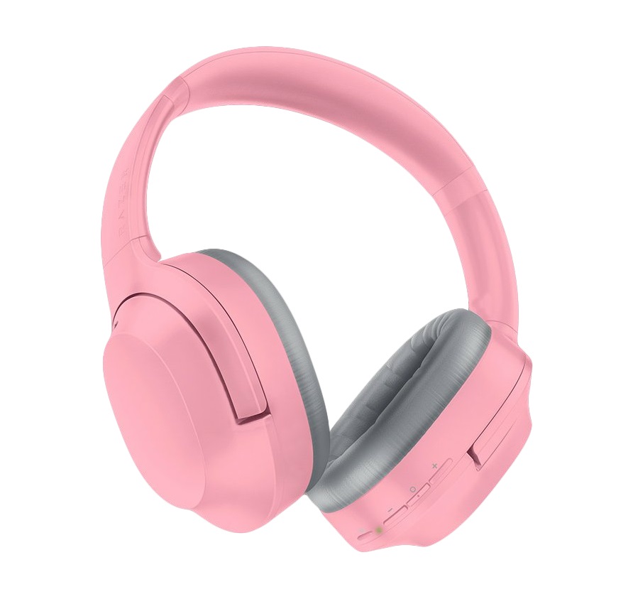 Razer Opus X Cuffie Wireless a Bassa Latenza con Tecnologia ANC - Bluetooth 5.0, Driver da 40 mm, Quartz Rosa