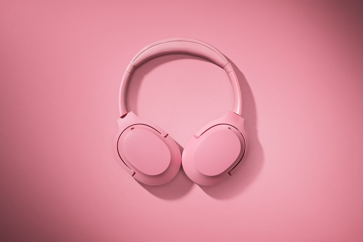 Razer Opus X Cuffie Wireless a Bassa Latenza con Tecnologia ANC - Bluetooth 5.0, Driver da 40 mm, Quartz Rosa