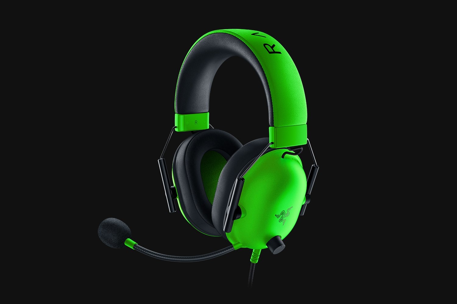 Razer BlackShark V2 X Auricolare Cablato Gaming Verde e Nero con Driver TriForce da 50 mm e Cancellazione del Rumore