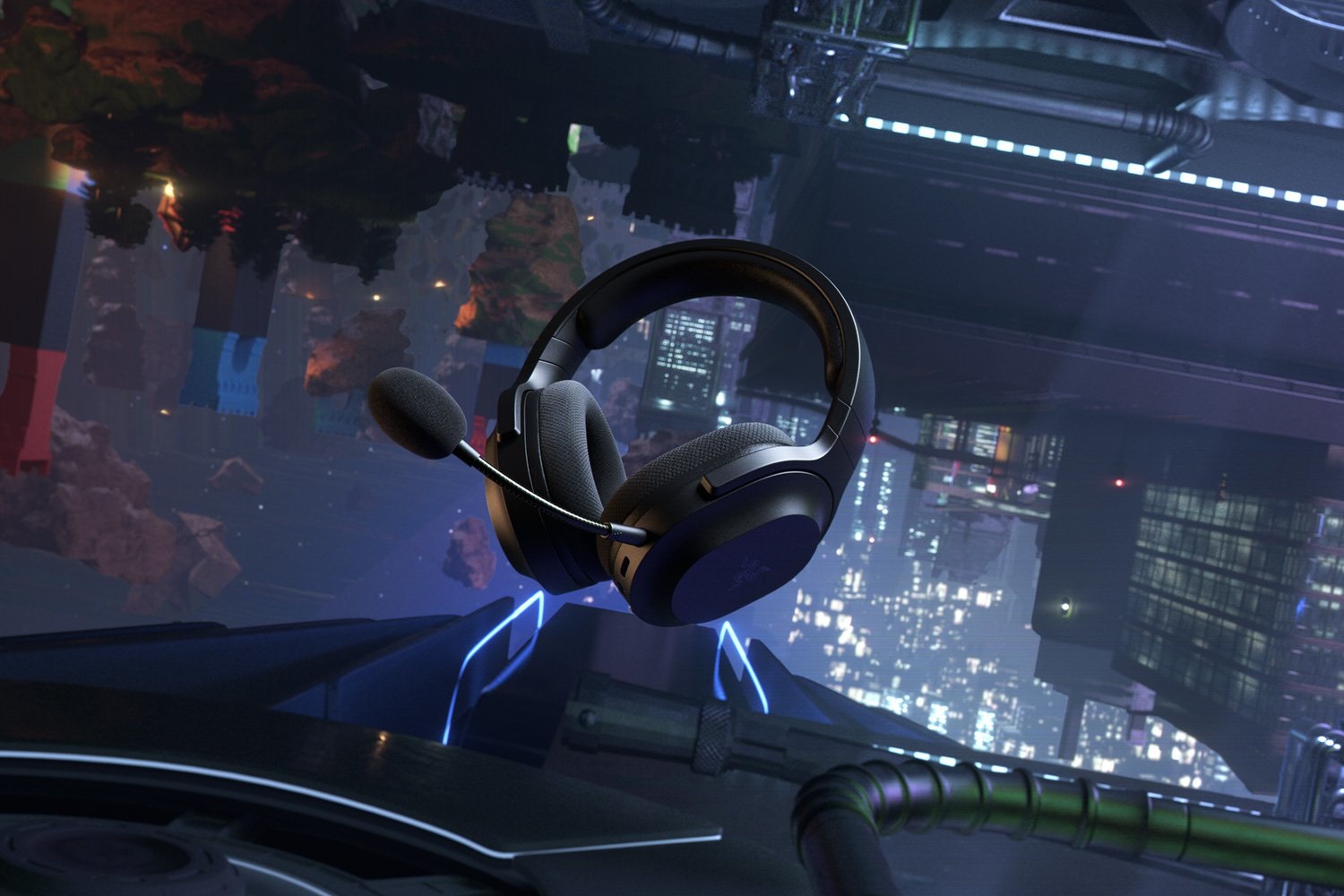 Razer Barracuda X - Cuffie da gioco Wireless e Cablata, USB-C e Bluetooth, TriForce 40 mm, Microfono Cardioide, Ergonomiche, Nero