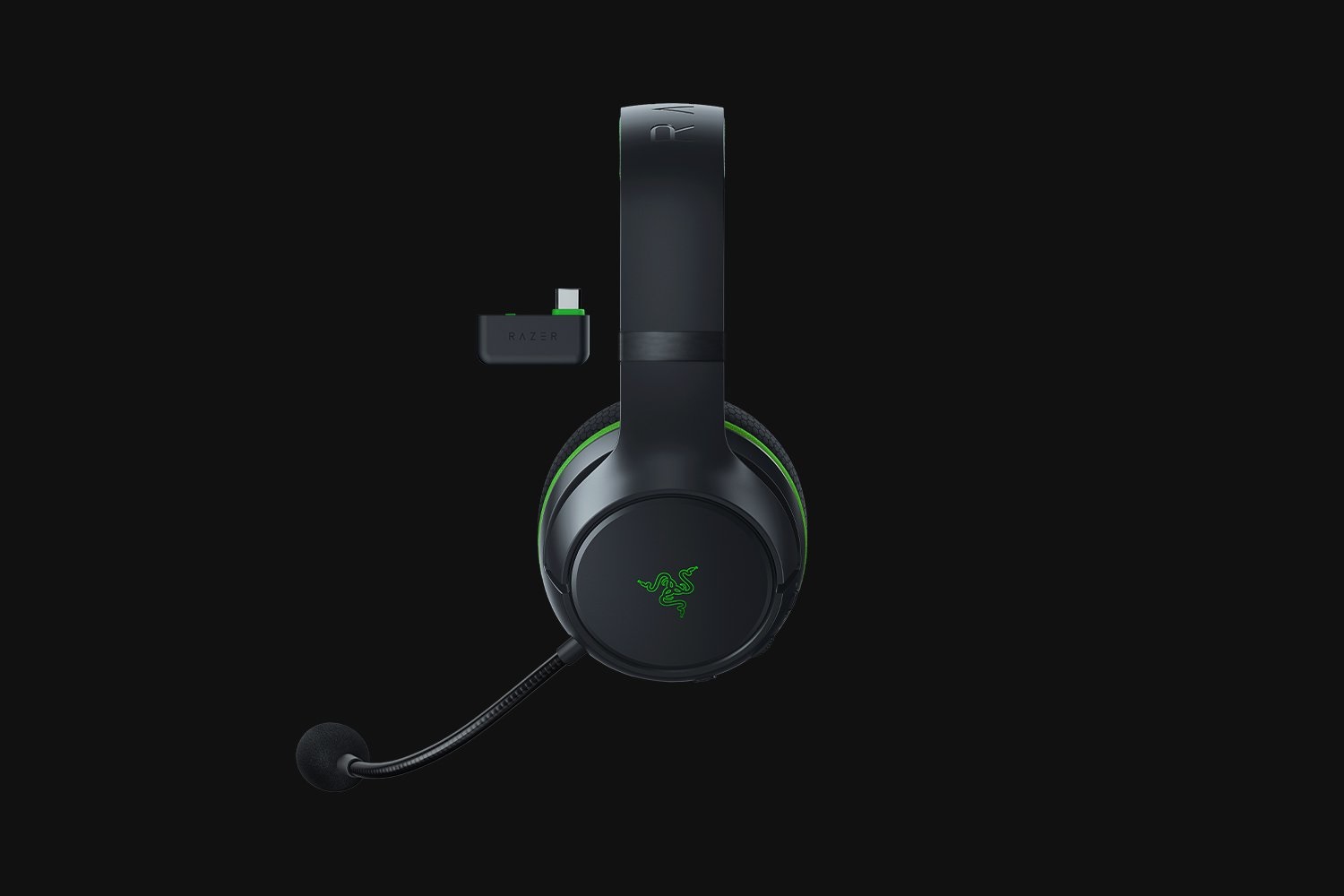 Razer Kaira HyperSpeed - Cuffie da gioco wireless multipiattaforma per Xbox con Driver TriForce da 50 mm e Microfono cardioide HyperClear, Nero