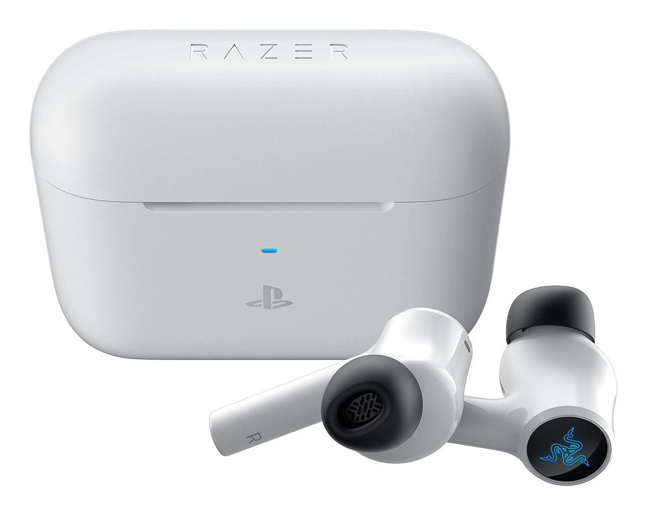 Razer Hammerhead HyperSpeed - Auricolari Wireless In-ear Gaming Bluetooth 5.2 con ANC e Razer Chroma RGB - Bianco