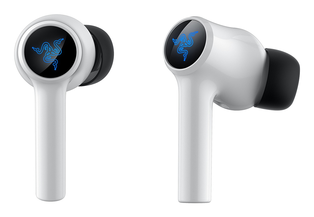 Razer Hammerhead HyperSpeed - Auricolari Wireless In-ear Gaming Bluetooth 5.2 con ANC e Razer Chroma RGB - Bianco