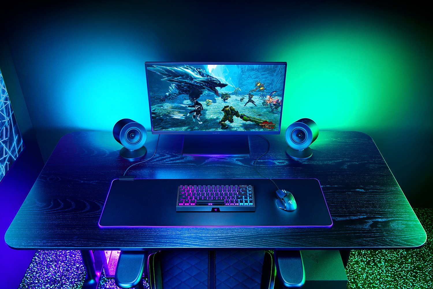 Razer Nommo V2 Altoparlanti 2.1 Range Completo Nero con Cavo e Senza Cavo - Sistema Audio per PC