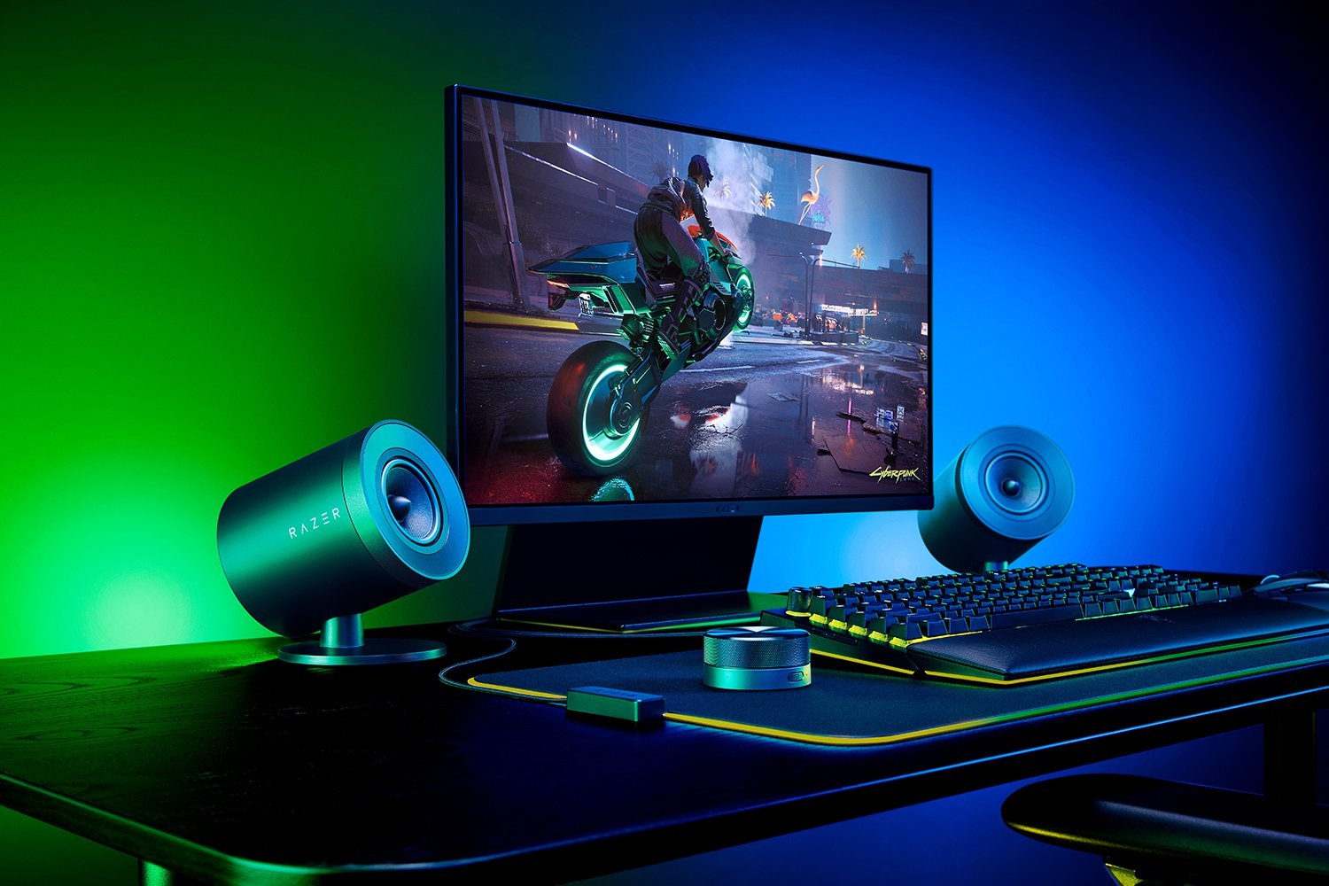 Razer Nommo V2 Pro - Altoparlanti da Gaming 2.1 con Subwoofer Wireless, Driver Full Range da 3