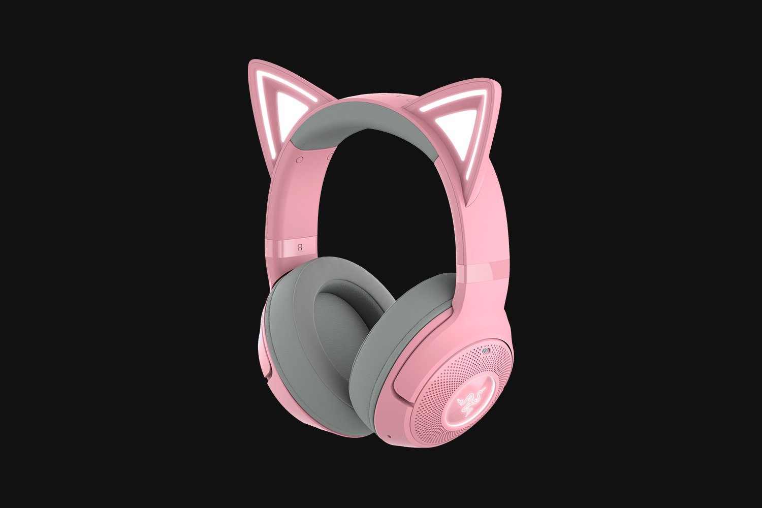Razer Kraken Kitty V2 - Cuffie Gaming Wireless Bluetooth Rosa con Driver TriForce e Illuminazione RGB