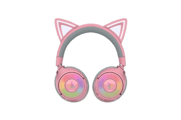 Razer Kraken Kitty V3 Pro - Auricolari Gaming RGB Quartz con Microfono e Audio Surround