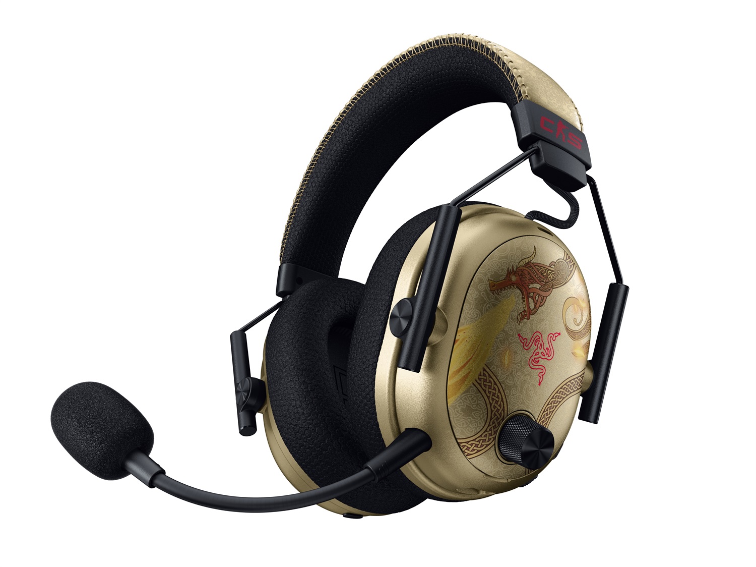 Razer BlackShark V3 Pro Counter-Strike 2 Edition - Cuffie wireless per e-sport con cancellazione del rumore ANC, driver audio da 50 mm, microfono rimovibile, HyperSpeed 2,4 GHz e Bluetooth, compatibili con PC/Mac