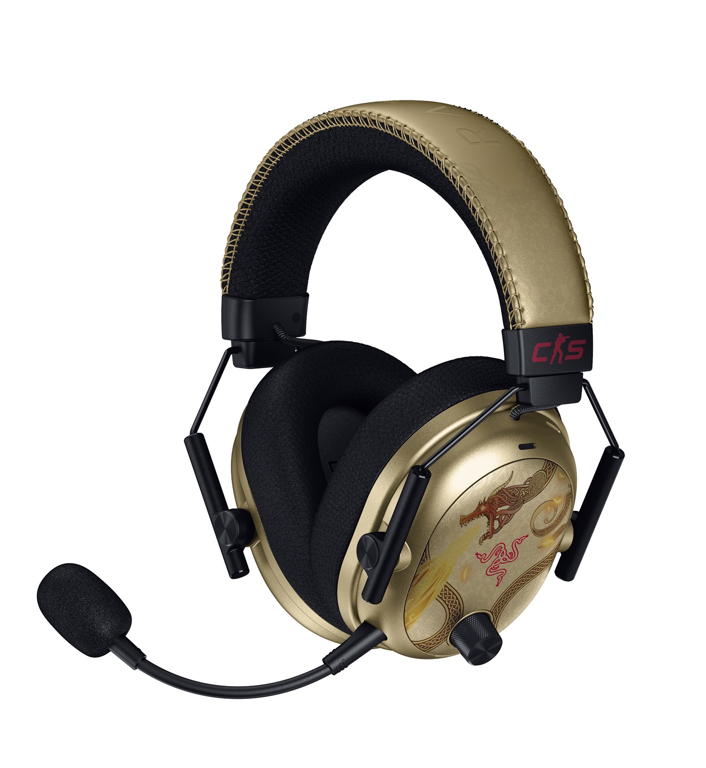 Razer BlackShark V3 Pro Counter-Strike 2 Edition - Cuffie wireless per e-sport con cancellazione del rumore ANC, driver audio da 50 mm, microfono rimovibile, HyperSpeed 2,4 GHz e Bluetooth, compatibili con PC/Mac