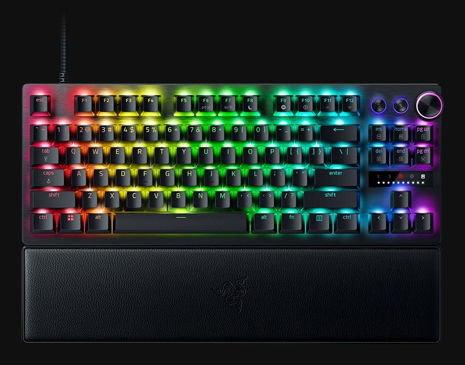 Razer Huntsman V3 Pro Tenkeyless - Tastiera Ottica RGB 80% con Disposizione US
