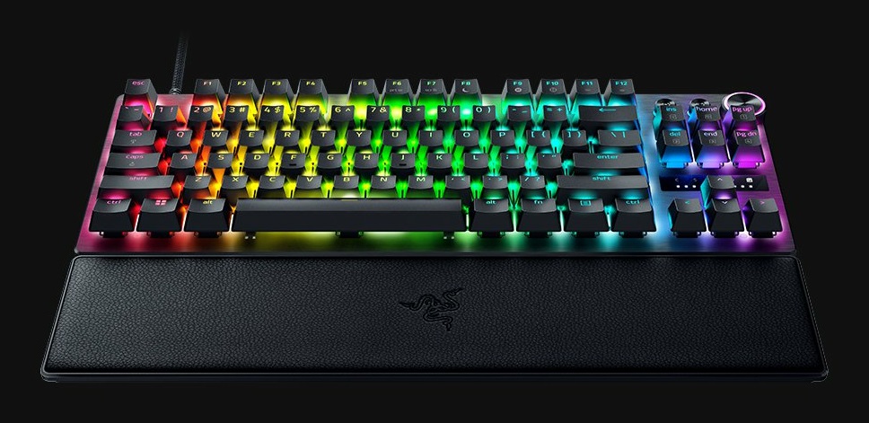 Razer Huntsman V3 Pro Tenkeyless - Tastiera Ottica RGB 80% con Disposizione US
