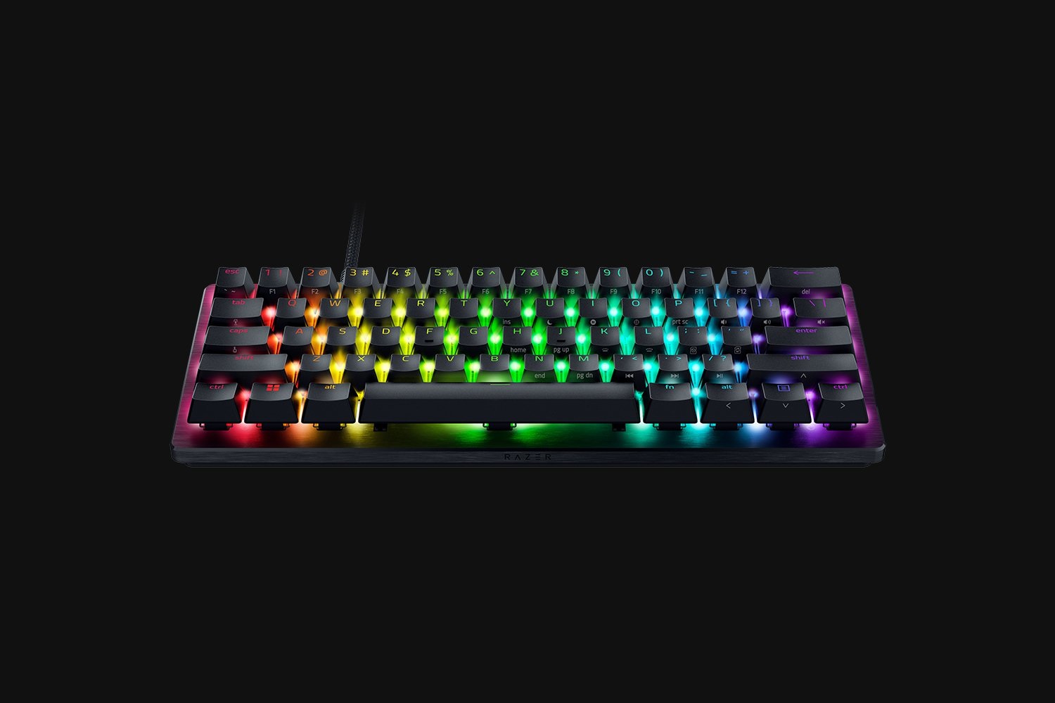 Razer Huntsman V3 Pro Mini - Tastiera Ottica Analogica 60% Cablata USB QWERTZ Tedesco con LED RGB