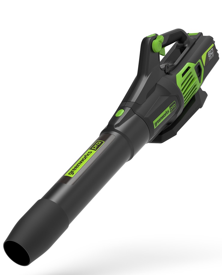 Greenworks Soffiatore Assiale 60V GD60AB - Senza Batteria e Caricabatteria, Funzione Soffiatura, Tipo Litio