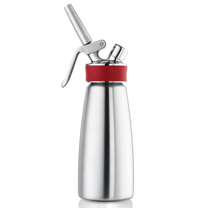 iSi Gourmet Whip Plus Sifone per Panna Montata 1 L in Acciaio Inox - Utensile Professionale per Spume e Mousse