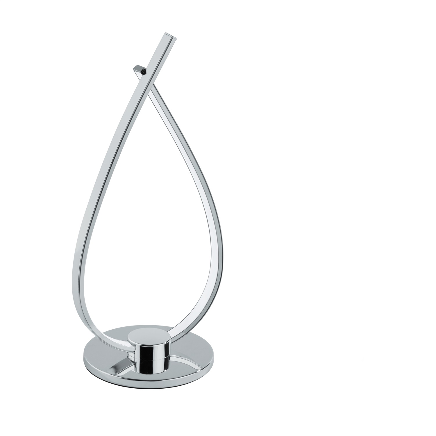EGLO Roncade Lampada da Tavolo LED in Alluminio Cromato, Luce Calda 1200 Lumen, Altezza 33.5 cm