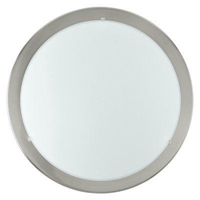 Eglo Planet Plafoniera Moderna in Acciaio Nichel Opaco E27 60W, Diametro 25 cm, Altezza 110 cm