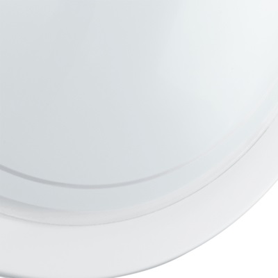 Eglo Plafoniera Planet 1 in Acciaio Bianco con Vetro Satinato, 1 Luce E27, Diametro 29 cm