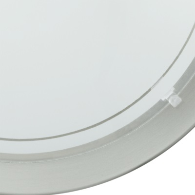 EGLO Planet 1 - Plafoniera da soffitto elegante in metallo argentato e vetro bianco, attacco E27, 1 luce