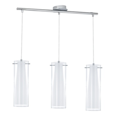 EGLO PINTO Faretto d'illuminazione da superficie in Metallo Cromo e Bianco, E27 60 W